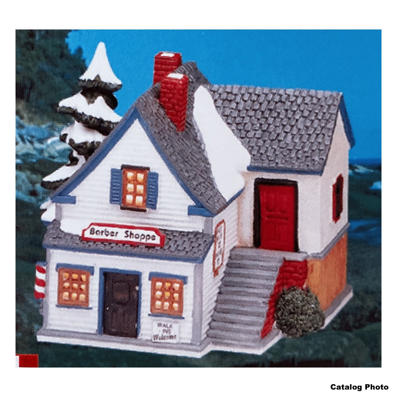 lemax-barber-shoppe-maison-miniature-de-village-de-collection image 1