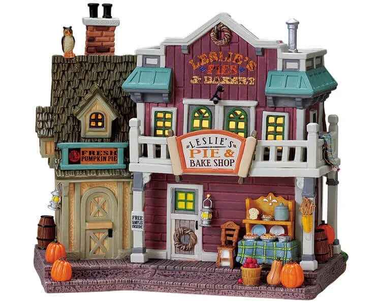 lemax-leslie-s-pie-bake-shop-boulangerie-miniature-de-collection image 1