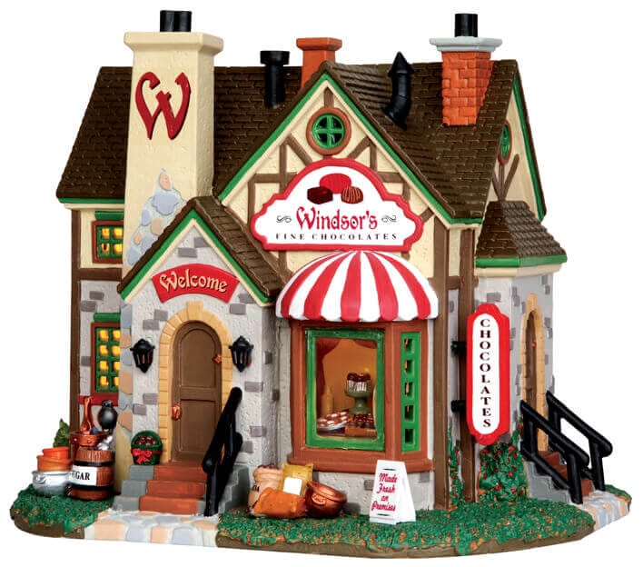 lemax-fine-chocolate-shop-boutique-chocolat-miniature-lumineuse image 4