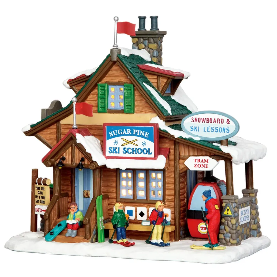lemax-sugar-pine-ski-school-b-timent-miniature-cole-de-ski image 1
