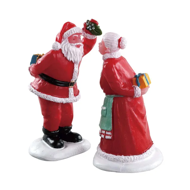 lemax-under-the-mistletoe-figurine-miniature-santa-s-wonderland image 1