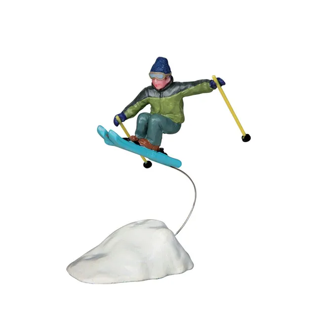 lemax-catching-air-figurine-ski-miniature-vail-village image 1