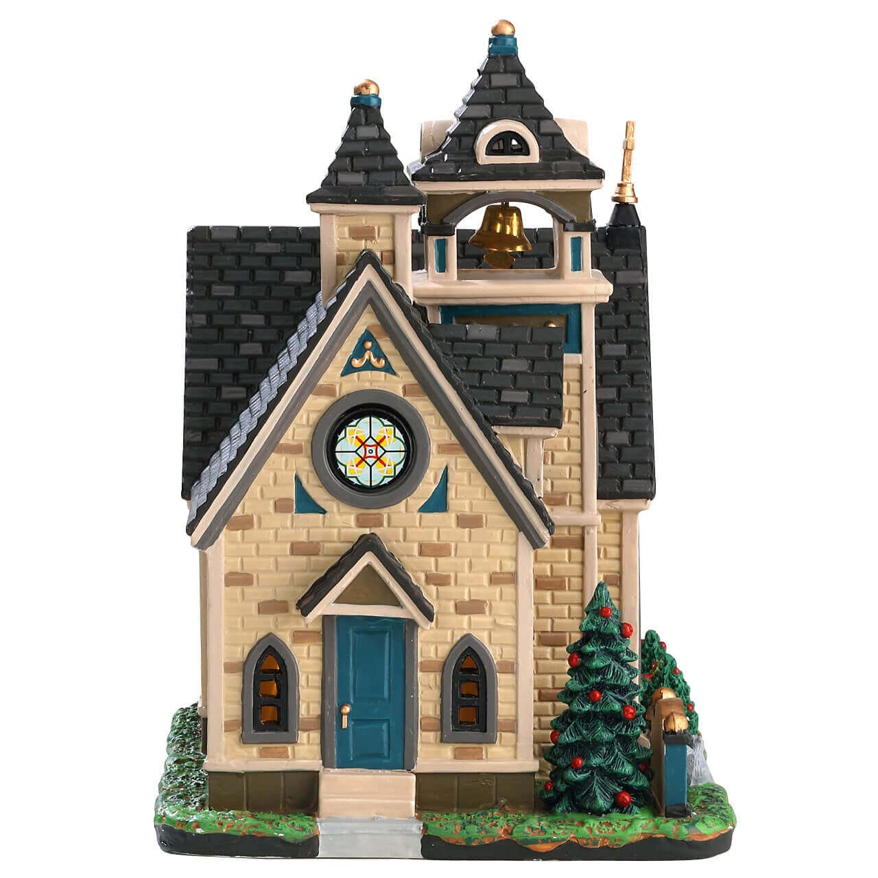 lemax-st-michael-s-parish-church-glise-miniature-lumineuse-de-village image 3