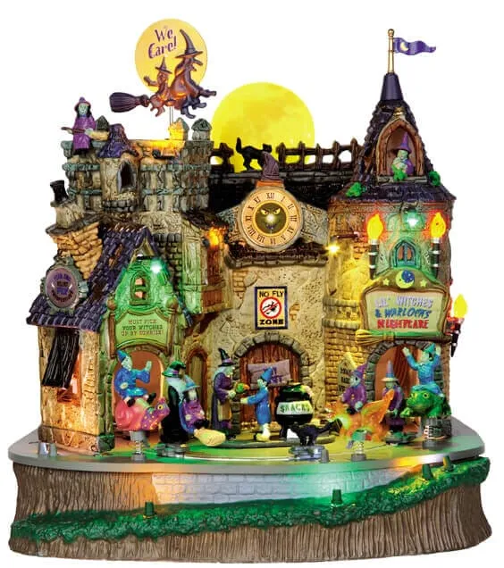 lemax-lil-witches-warlocks-nightcare-b-timent-anim-spooky-town image 1
