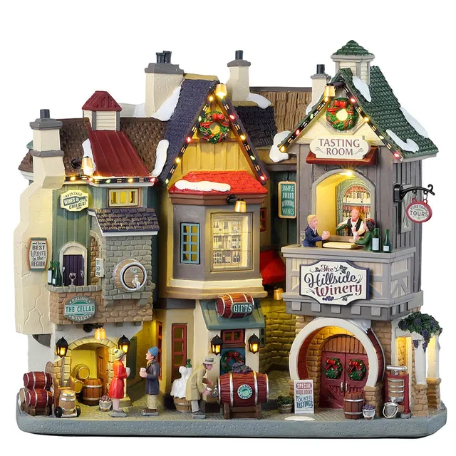 lemax-the-hillside-winery-b-timent-miniature-de-village-de-no-l-caddington image 1