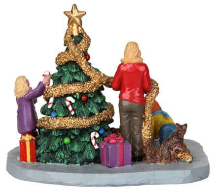 lemax-decorating-the-xmas-tree-figurine-miniature-no-l image 3