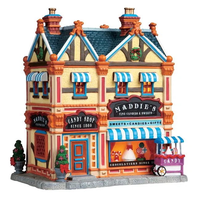 lemax-maddie-s-candy-shop-miniature-boutique-de-collection image 1