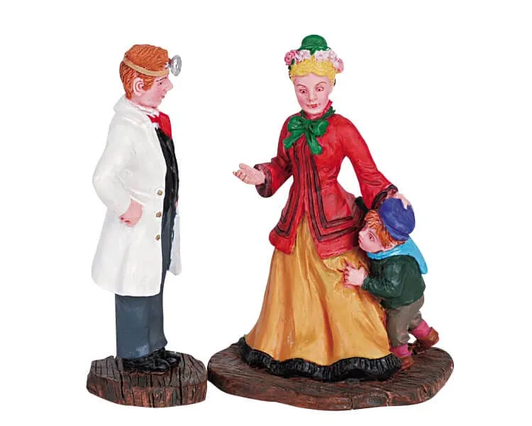lemax-the-doctor-appointment-figurine-miniature-sc-ne-m-dicale image 1