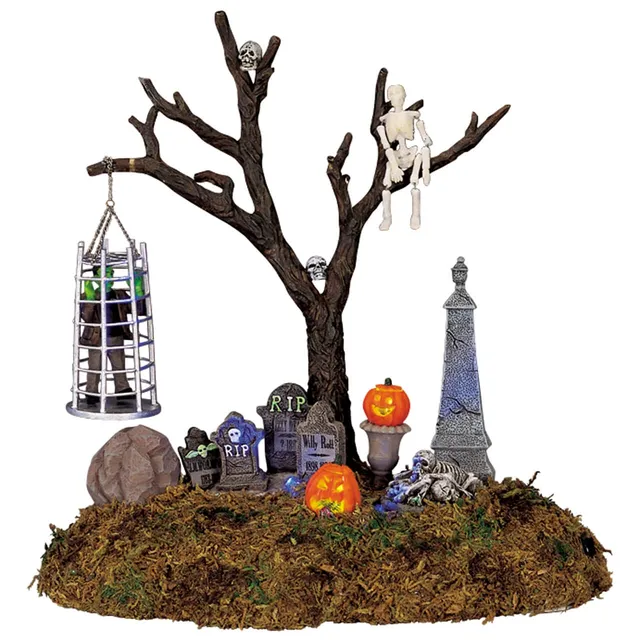 lemax-caged-monster-figurine-anim-e-spooky-town-halloween image 1