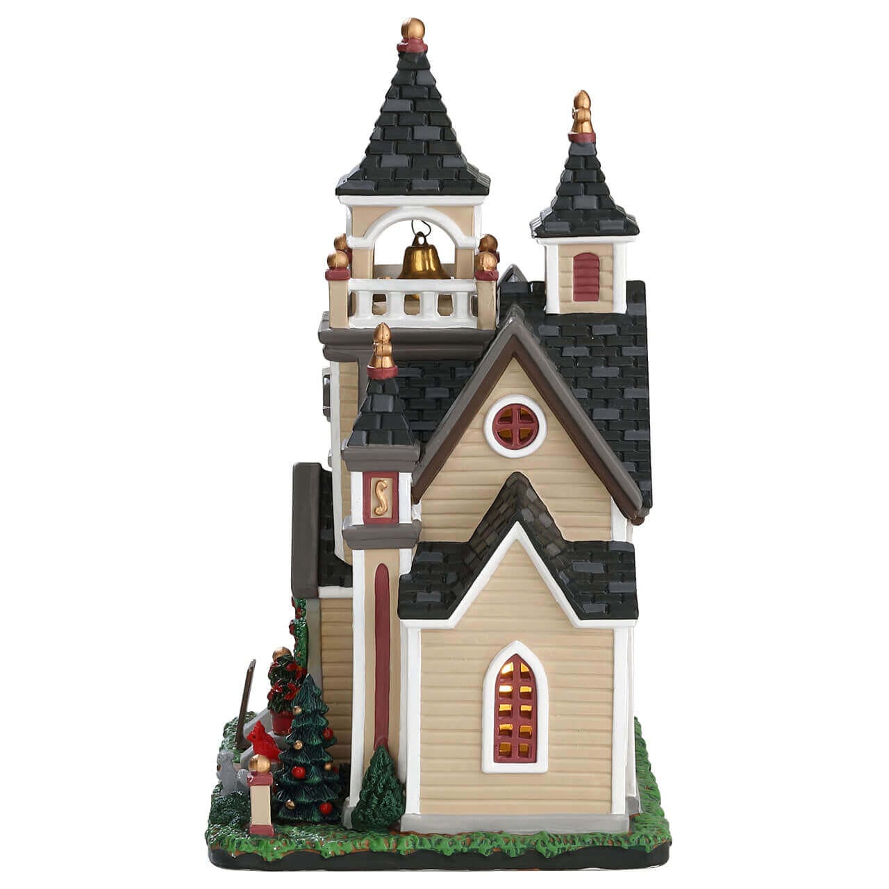 lemax-st-clare-s-church-glise-miniature-lumineuse-de-collection image 2
