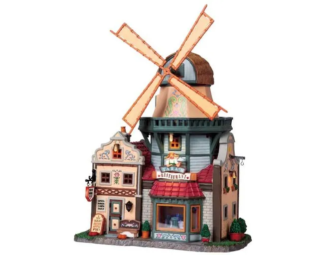 lemax-tara-s-dutch-mill-restaurant-village-miniature-de-collection image 1