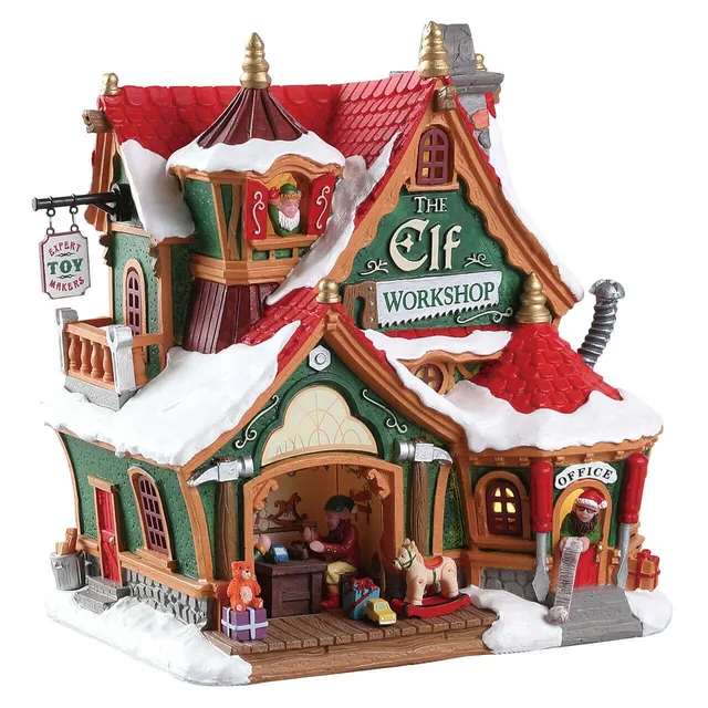 lemax-the-elf-workshop-b-timent-lumineux-atelier-des-elfes image 1