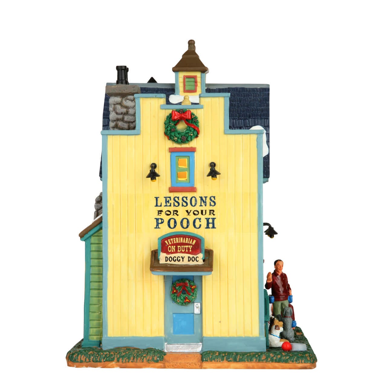 lemax-rex-spot-s-doggy-school-b-timent-miniature-village-de-no-l image 2