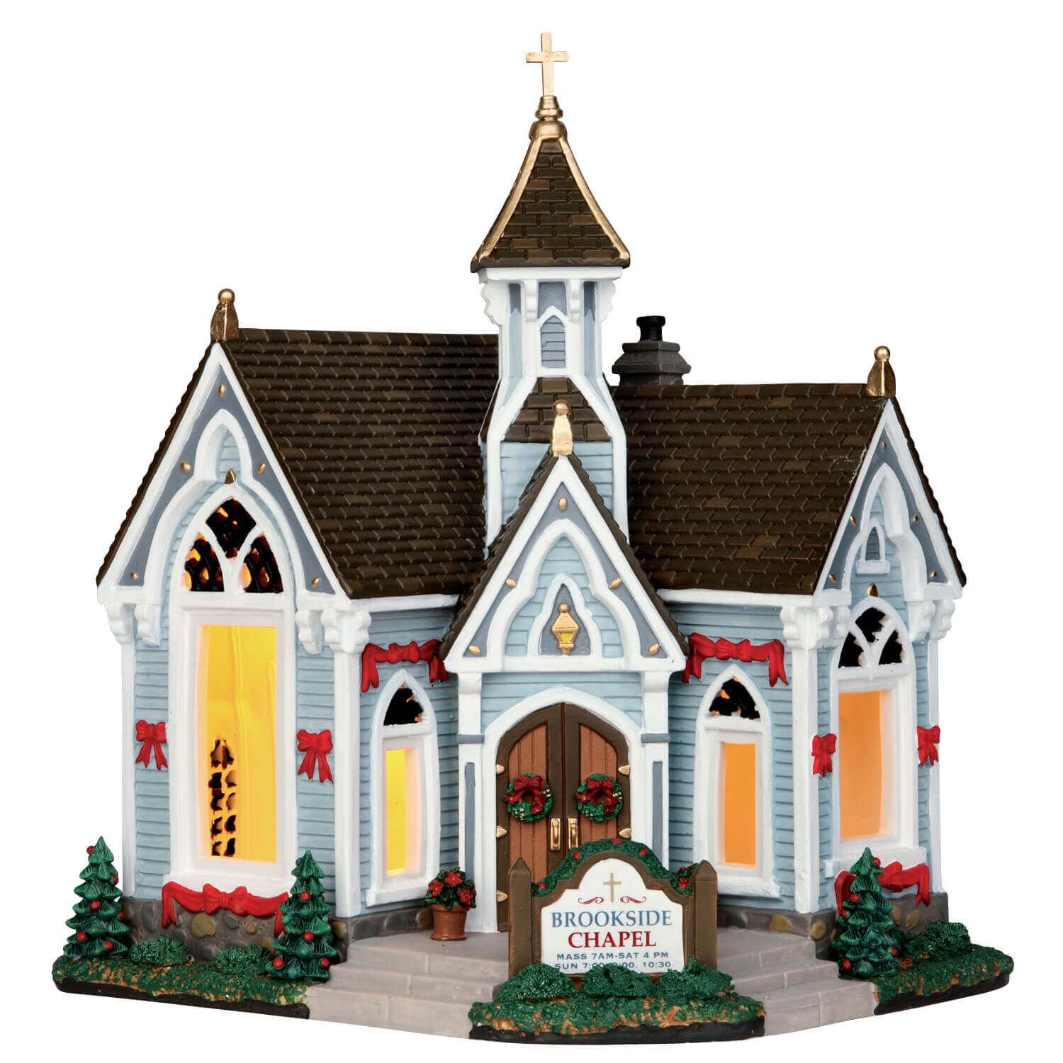lemax-brookside-chapel-glise-miniature-village-de-no-l image 1