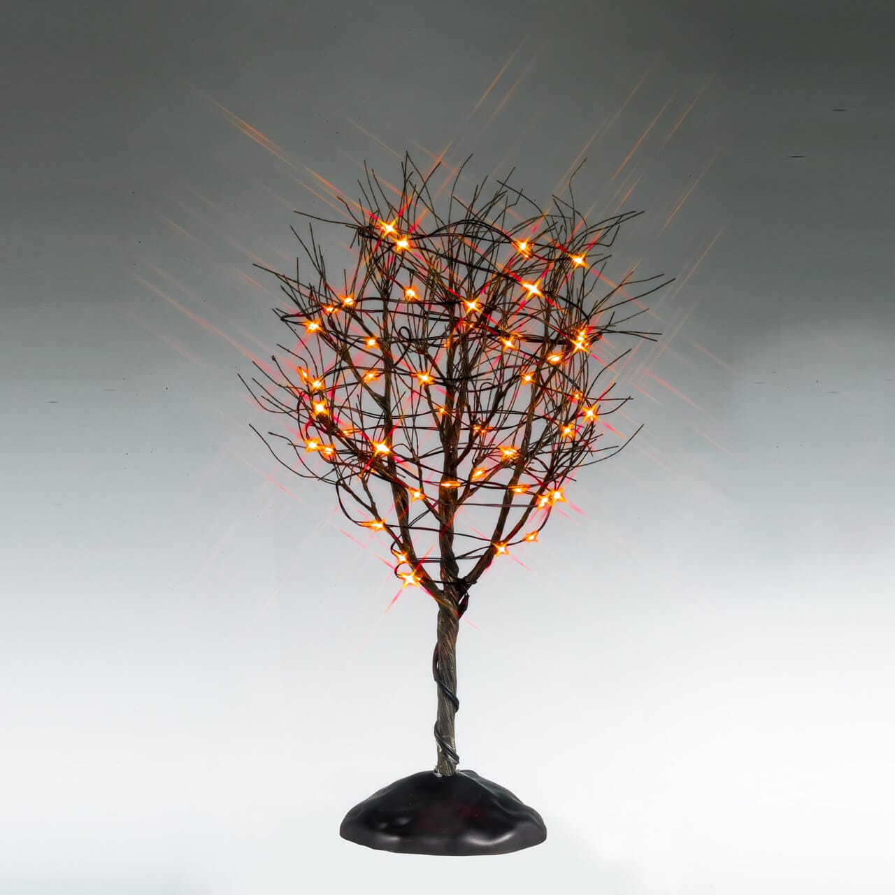 lemax-dry-tree-with-orange-lights-arbre-mort-lumineux-halloween image 1