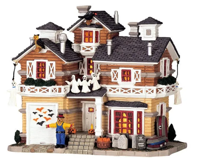 lemax-spooky-town-franklin-residence-maison-hant-e-miniature image 1