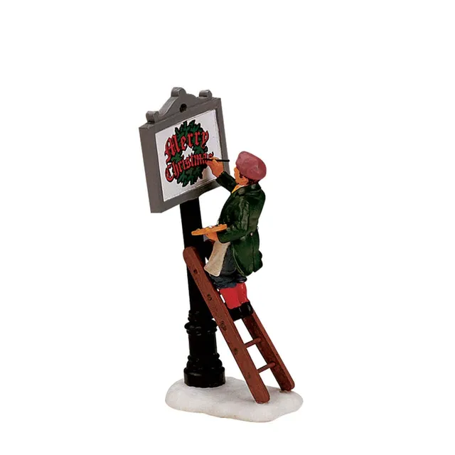 lemax-caddington-sign-painter-figurine-miniature-artisan-peintre image 1
