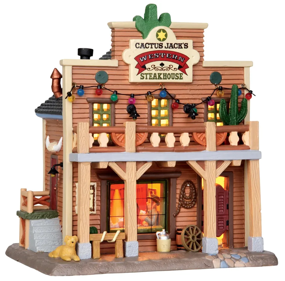 lemax-cactus-jack-s-western-steakhouse-b-timent-lumineux-western image 1