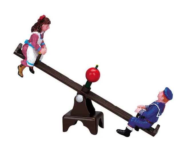 lemax-seesaw-fun-figurine-balan-oire-miniature-enfants image 1