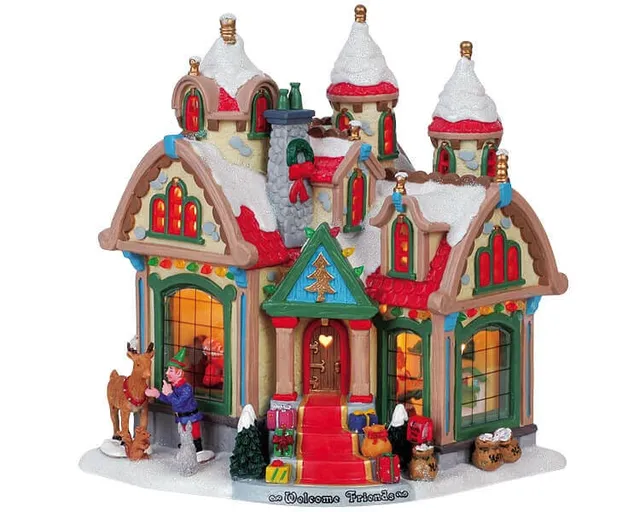 lemax-santa-s-house-maison-du-p-re-no-l-miniature image 1