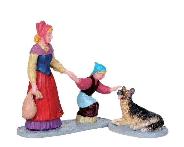 lemax-oh-can-i-pet-him-figurine-miniature-enfant-et-chien image 1
