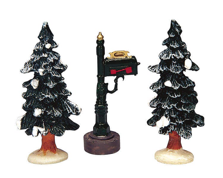 lemax-mailbox-two-trees-accessoire-miniature-bo-te-aux-lettres image 1