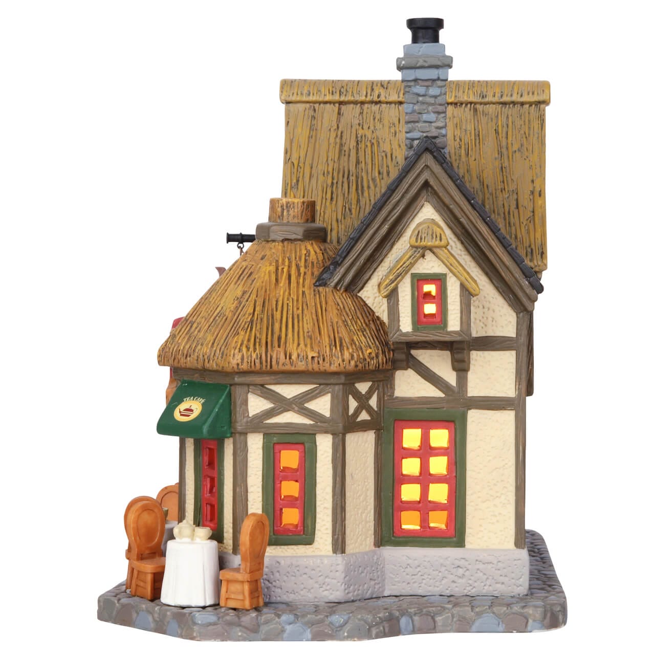 lemax-the-little-british-tea-cafe-b-timent-miniature-de-village-illumin image 2