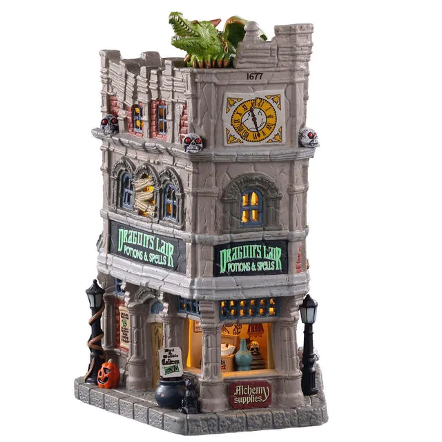 lemax-spooky-town-dragon-s-lair-potions-spells-boutique image 1