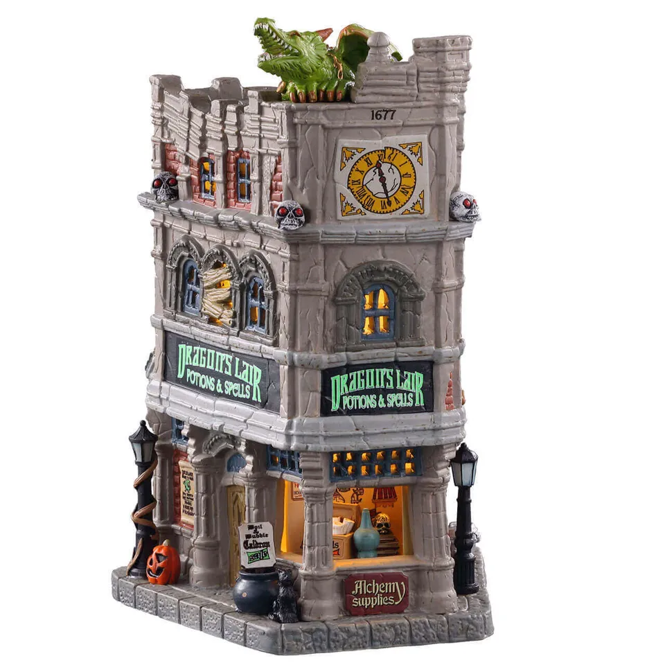 lemax-spooky-town-dragon-s-lair-potions-spells-boutique image 1