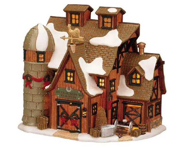 lemax-miller-s-barn-grange-rurale-village-miniature image 1