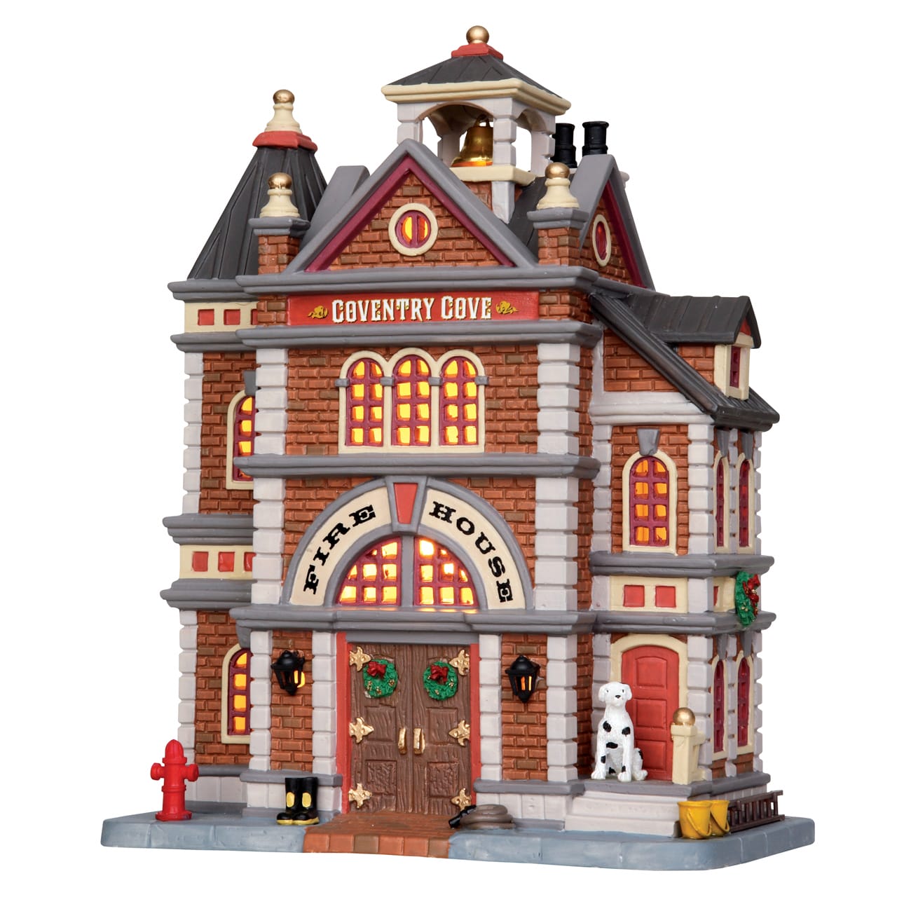 lemax-coventry-cove-firehouse-caserne-de-pompiers-miniature image 1