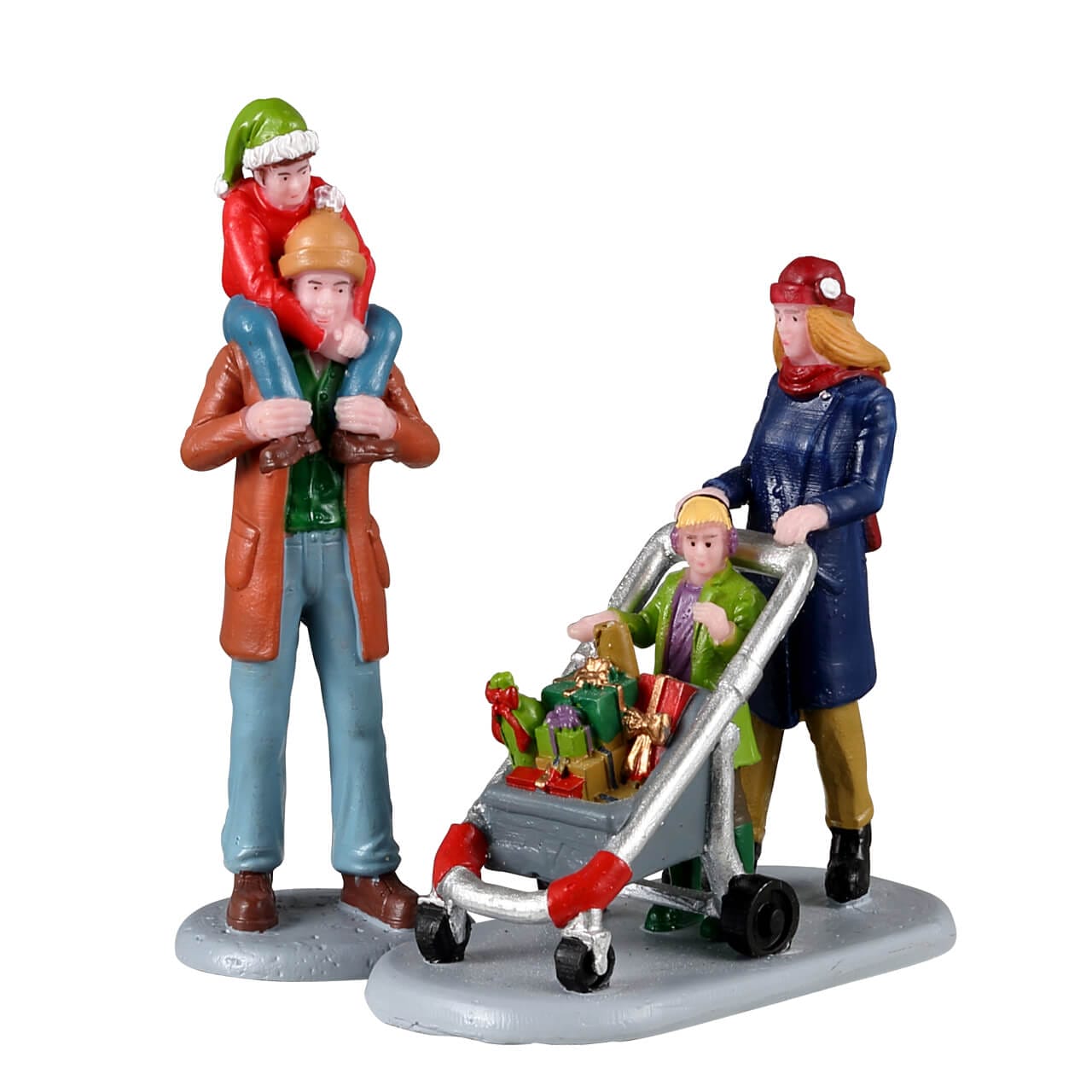 lemax-family-holiday-shopping-spree-famille-miniature-shopping-no-l-8-4-cm image 1