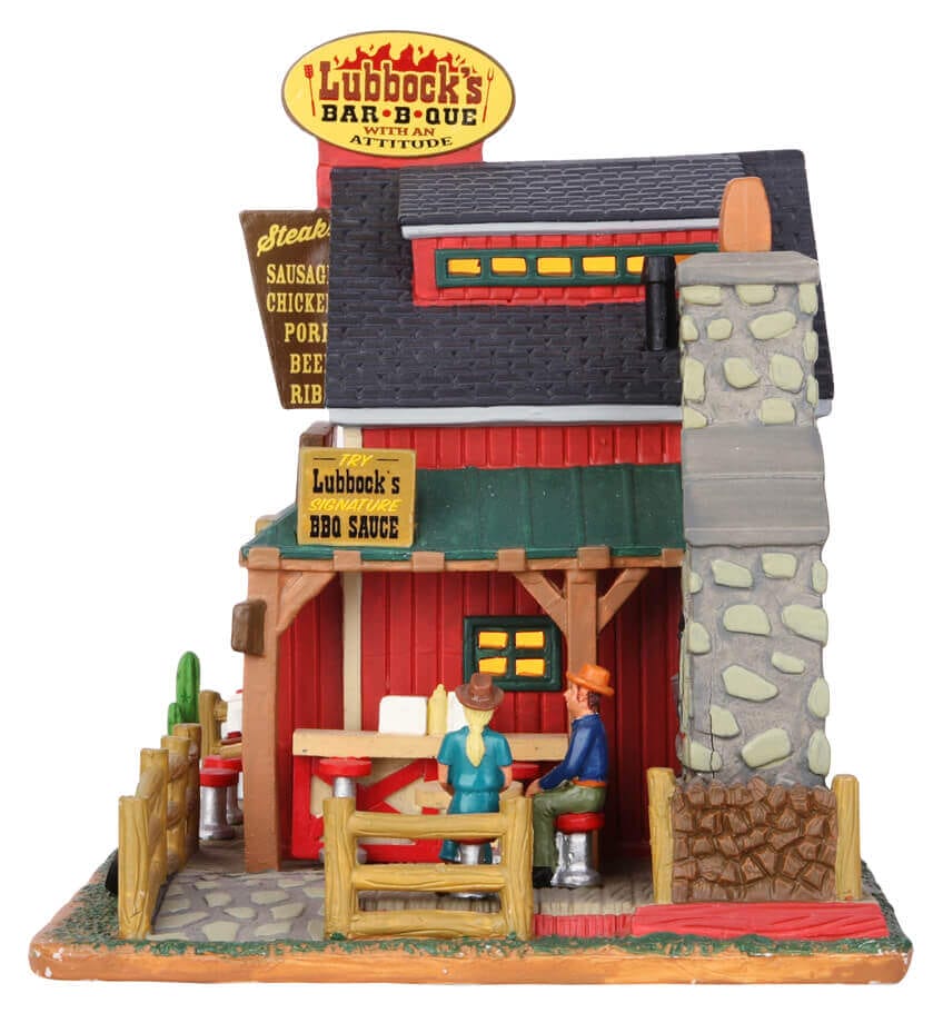 lemax-lubbock-s-bbq-b-timent-lumineux-village image 2