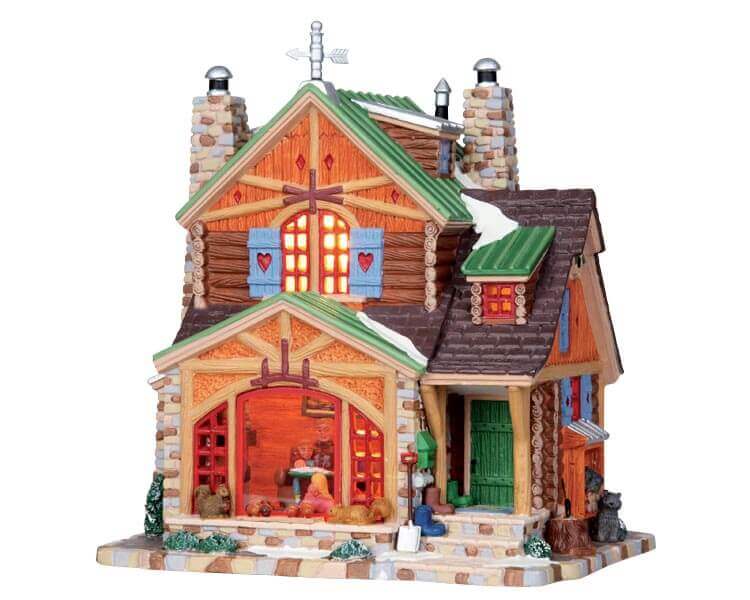 lemax-cozy-cabin-cabane-miniature-de-village-de-collection image 1