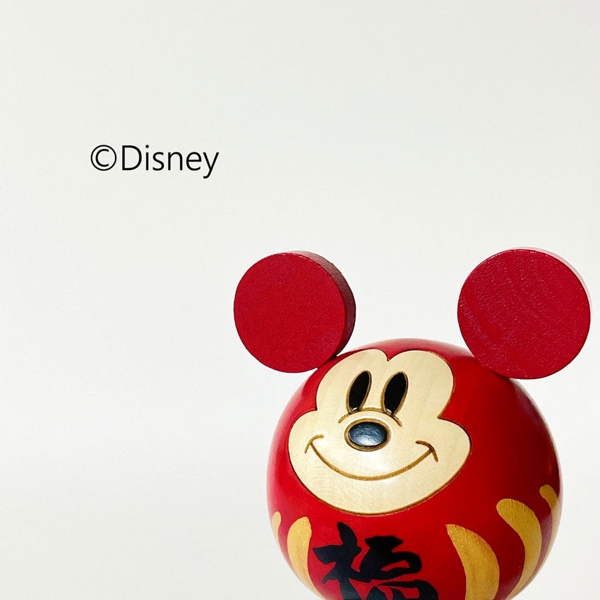 usaburo-kokeshi-mickey-daruma-figurine-daruma-disney-en-bois image 1