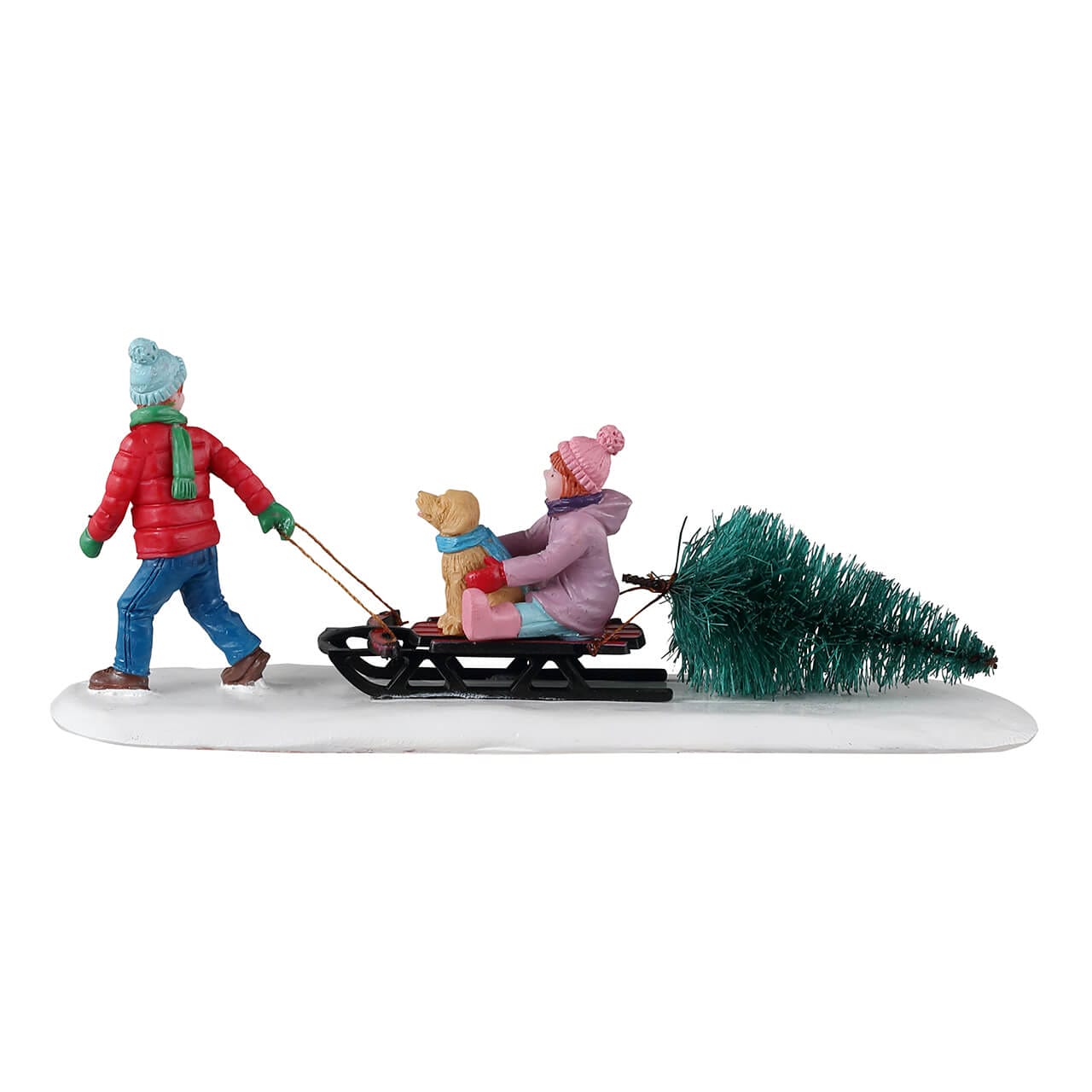 lemax-bringing-home-our-tree-figurine-miniature-famille-sapin-vail-village image 4