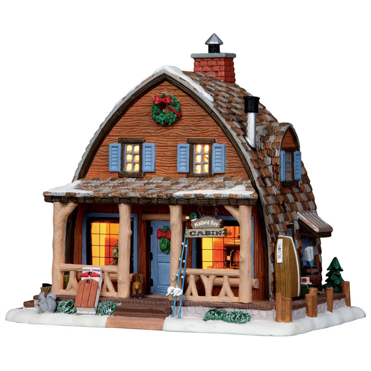 lemax-mallard-bay-cabin-cabane-miniature-de-collection image 1
