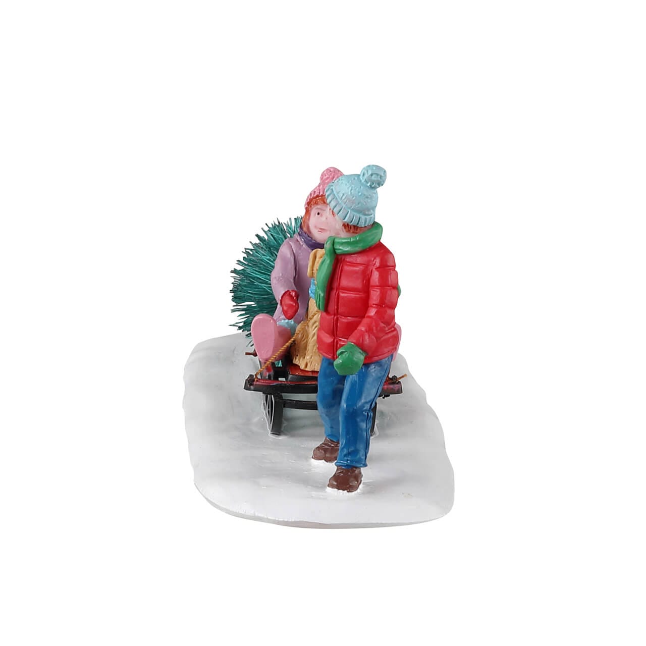 lemax-bringing-home-our-tree-figurine-miniature-famille-sapin-vail-village image 3