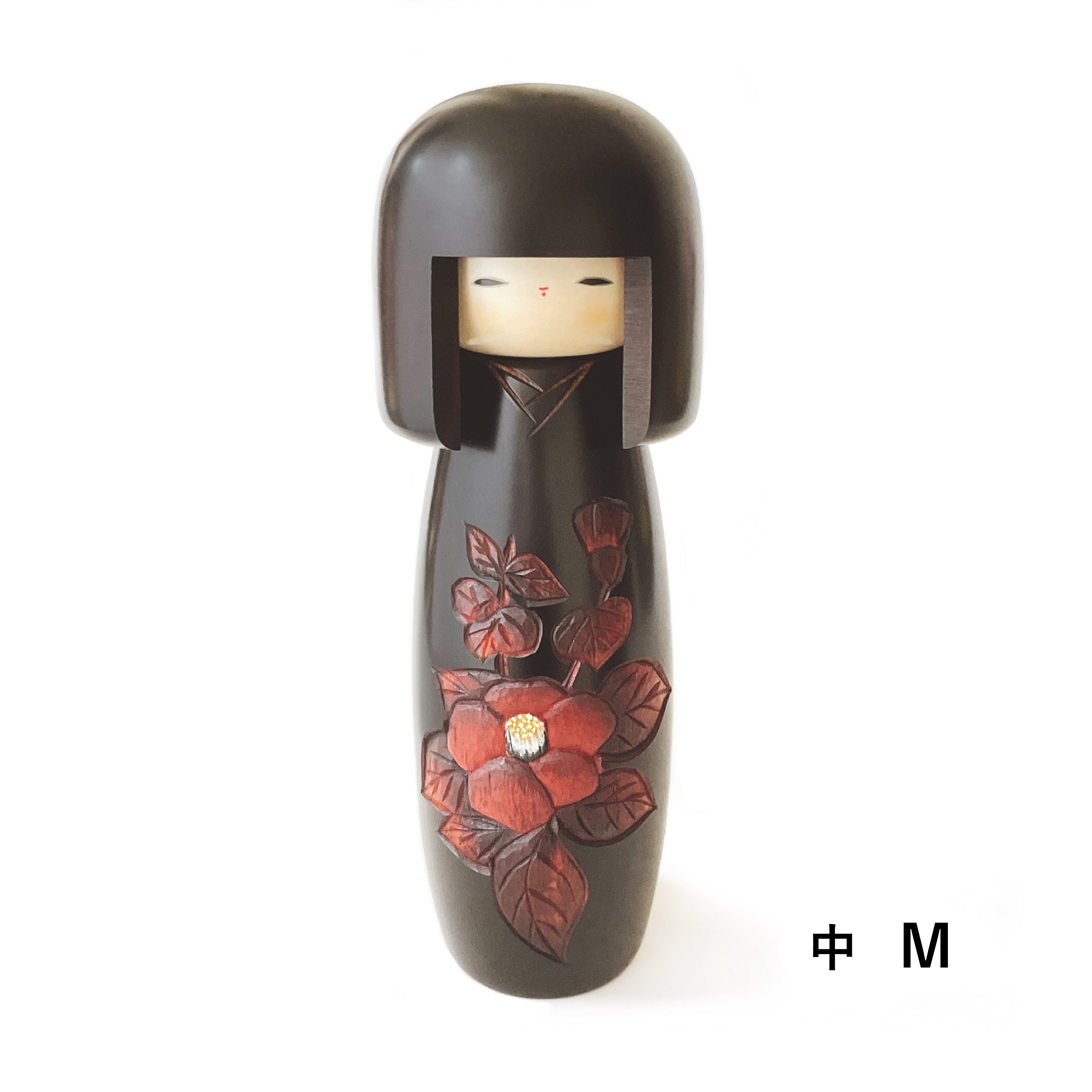 usaburo-kokeshi-yama-tsubaki-camellia-grande-kokeshi-26-31-cm image 5