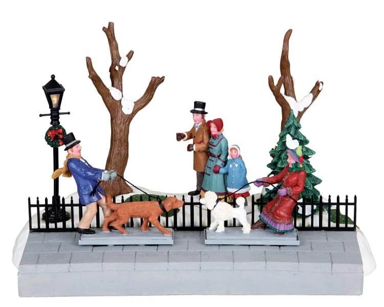 lemax-out-for-a-walk-figurine-miniature-promenade-de-collection image 1