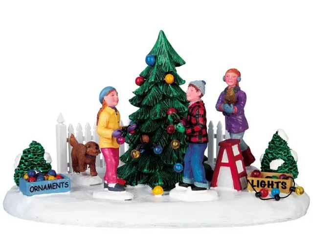 lemax-decorating-front-yard-tree-figurine-miniature-de-no-l image 1