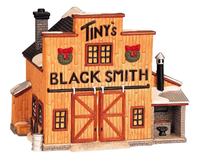 lemax-tiny-s-blacksmith-shop-maison-miniature-village image 1