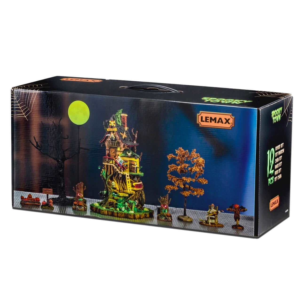 lemax-petrified-forest-tree-house-set-cabane-hant-e-lumineuse-spooky-town image 2