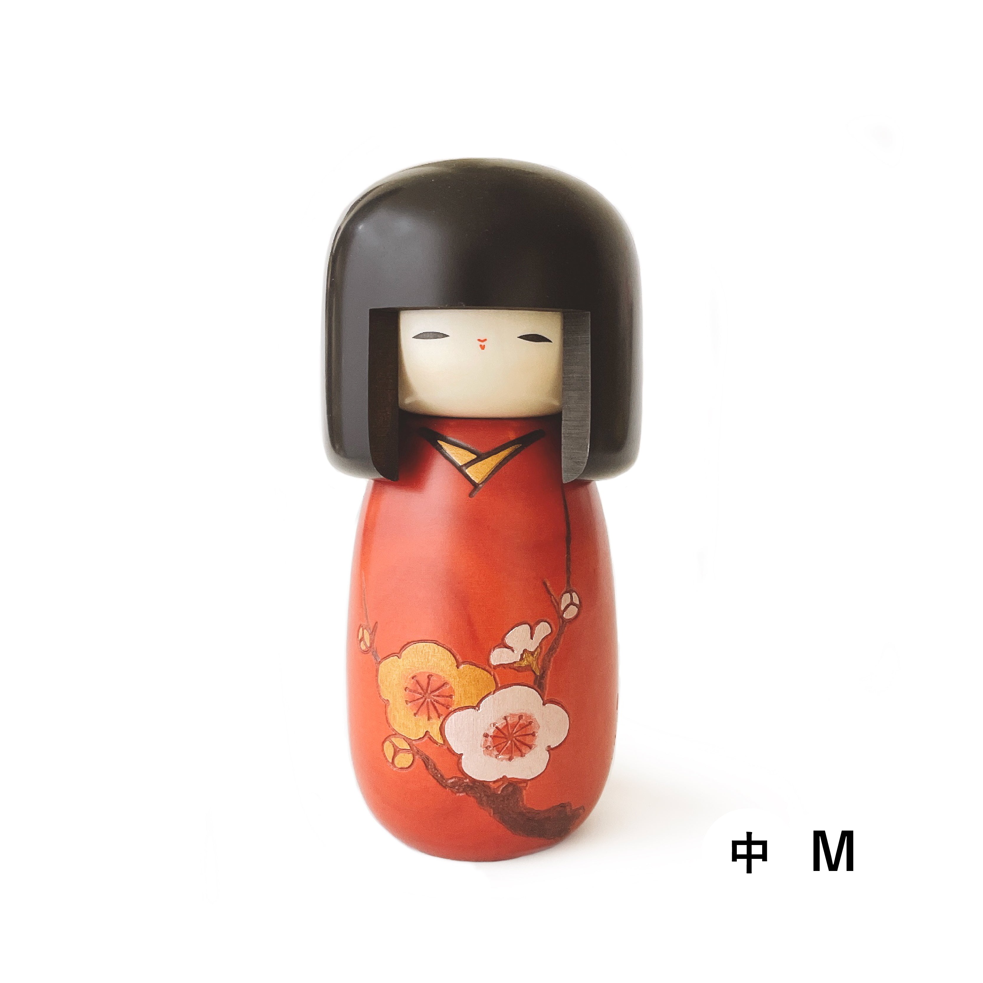 usaburo-kokeshi-hana-no-uta-s-figurine-po-me-floral-prunier image 4