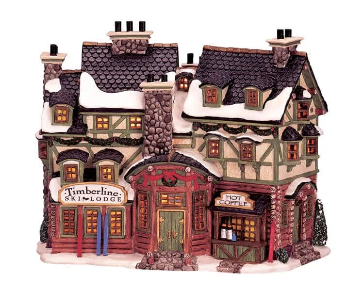 lemax-timberline-ski-lodge-chalet-miniature-illumin-de-collection image 1