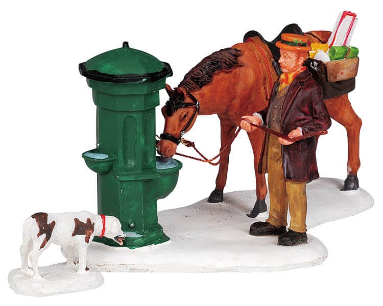 lemax-horse-trough-abreuvoir-chevaux-miniature image 1