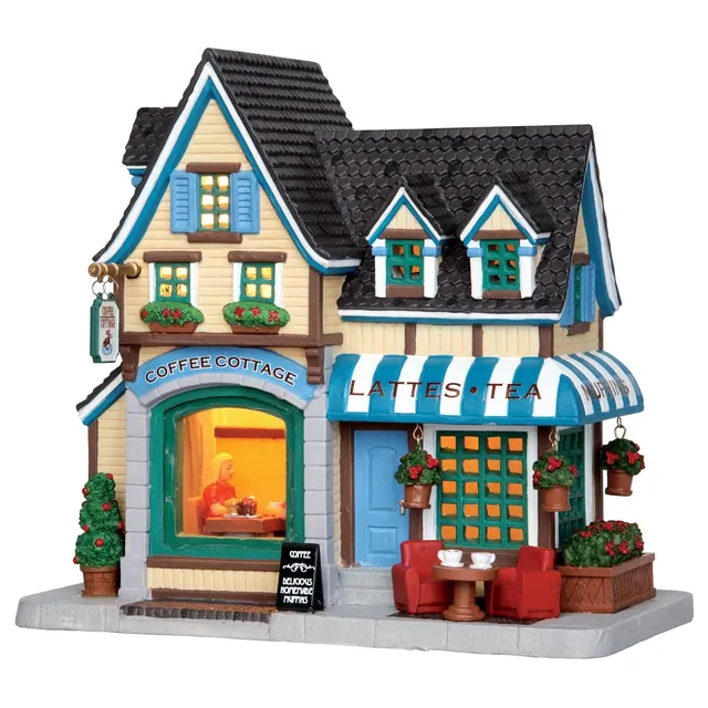 lemax-coffee-cottage-maison-miniature-de-village-de-no-l image 1
