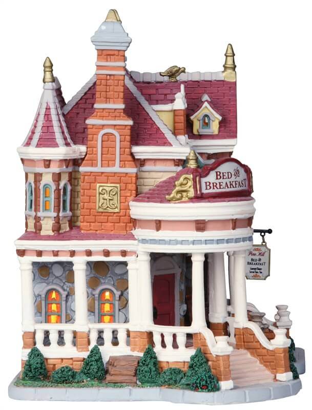 lemax-pine-hill-bed-breakfast-b-timent-miniature-de-collection image 2