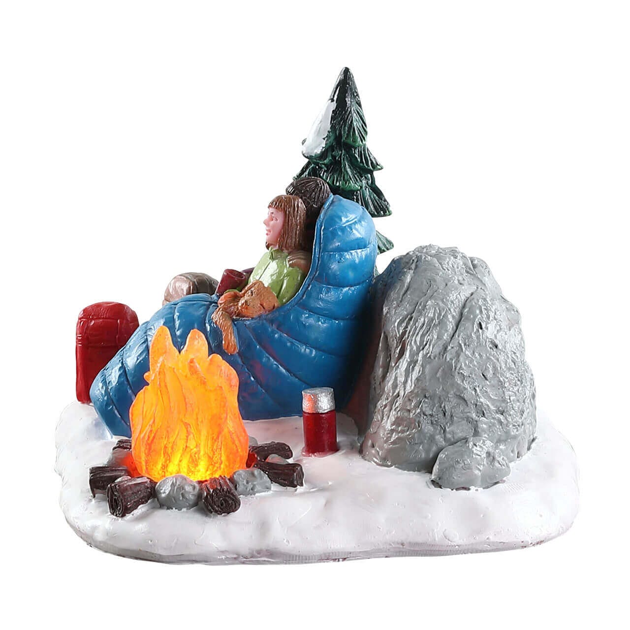 lemax-night-time-campfire-accessoire-miniature-feu-de-camp image 2