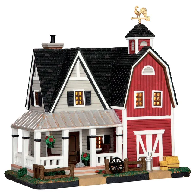 lemax-farmhouse-maison-de-ferme-miniature-lumineuse image 1